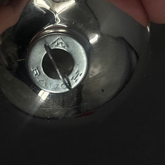 18 VTG Santa Land Silver Gold Glass Christmas Tree Ornaments USA 70s Retro Glam - Picture 8 of 16